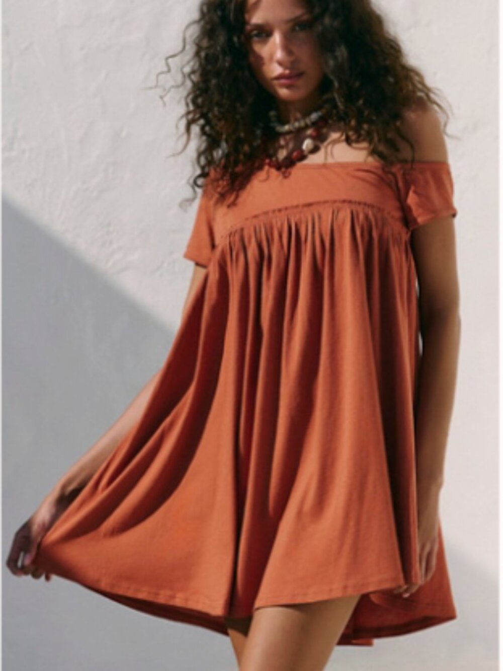 Free People Women's Bodie Mini Dress in Autumnal - Size L  NWT